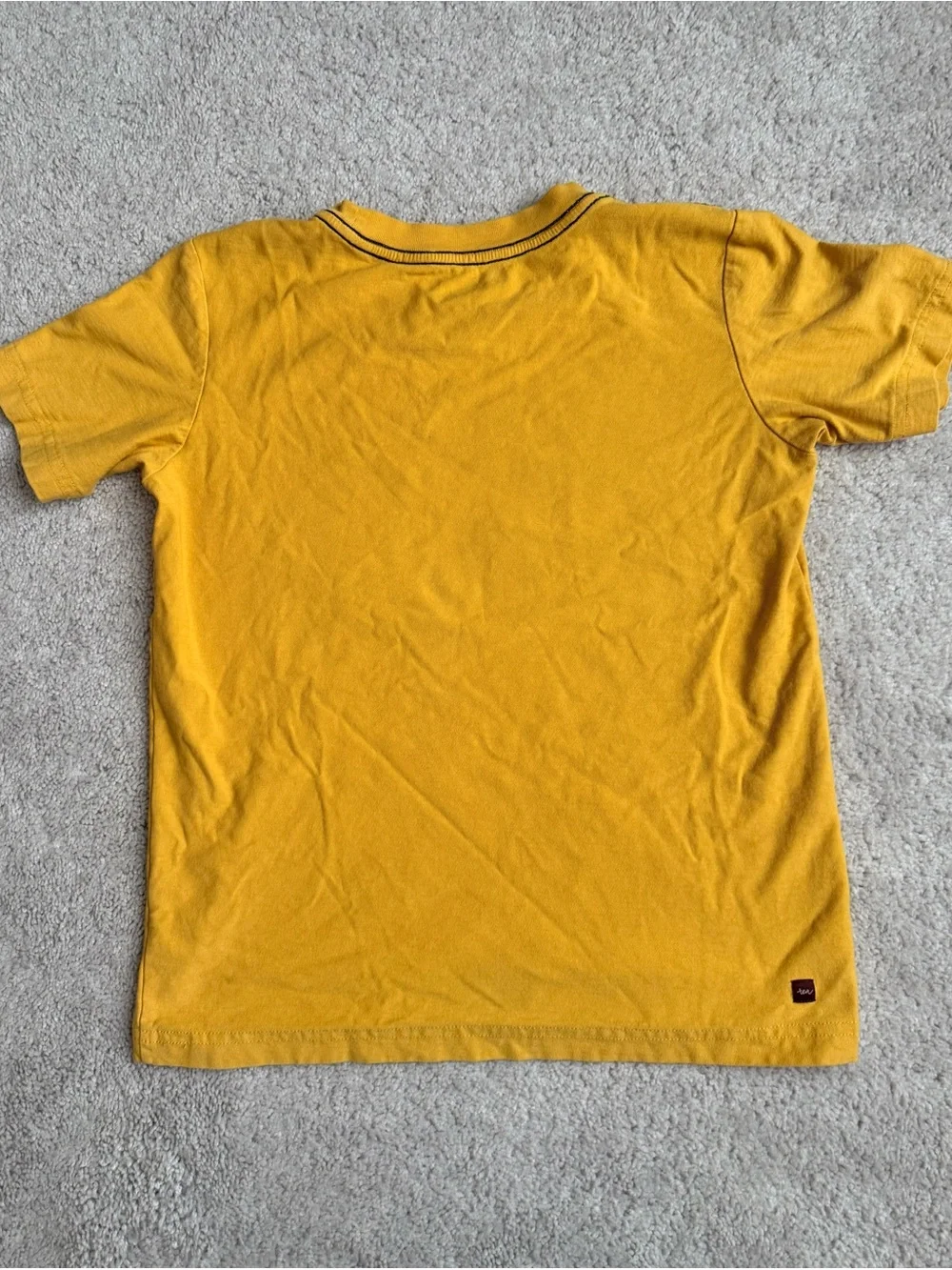 Tea Collection Little Citizen Tshirt Mustard Color, Cotton - Youth Size L